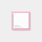 トレンディー腫瘍学者スパイラルフェイク紙モノグラム注記 ポストイット (正面)