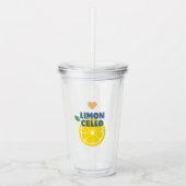 トレンディー自家製リモンチェロレモンリキュール アクリルタンブラー (正面)