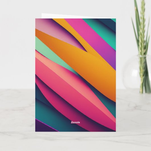 トレンディー色幸せな時間を取得する古いおもしろい誕生日 カード (裏面)