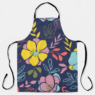 トレンディー花シームレスパターン。小さいヴィンテージ エプロン