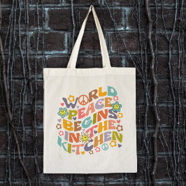 トレンディー花レトロ水彩ビーガン トートバッグ