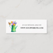 トレンディー花束Webサイトカード |ミニ スキニー名刺 (正面)