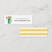 トレンディー花束Webサイトカード |ミニ スキニー名刺 (正面/裏面)