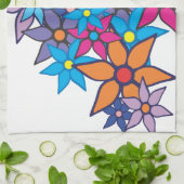 トレンディー花柄 キッチンタオル (折り畳み)