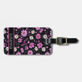 トレンディー花柄 ラゲッジタグ (正面横)
