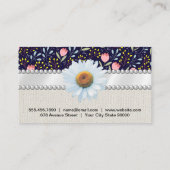 トレンディー花柄 名刺 (裏面)