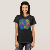 トレンディー花柄#3 Tシャツ (正面フル)