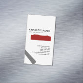 トレンディー芸術的かわいい白黒名刺 マグネット名刺 (インサイチュ)