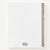 トレンディー芸術的レインボークロチェットフルーツコラージュ ノートブック (裏面)