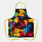 トレンディー芸術的抽象芸術キッチン エプロン (正面)