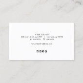 トレンディー虹色抽象芸術メイクアップアーティスト 名刺 (裏面)