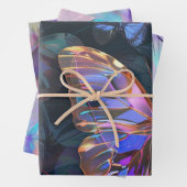 トレンディー蝶ラッピング紙フラットシート3 ラッピングペーパーシート (インサイチュ)