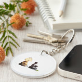 トレンディー装飾キーホルダー愛する! キーホルダー (正面右)