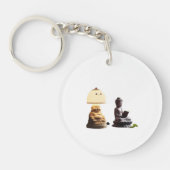 トレンディー装飾キーホルダー愛する! キーホルダー (正面)