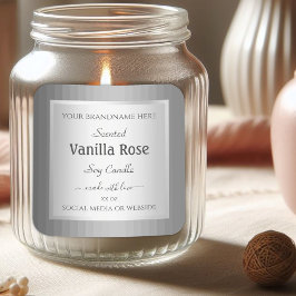 トレンディー製品パッケージラベル銀灰色カラー スクエアシール