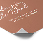 トレンディー記号のアドバイススクリプト ポスター (角)