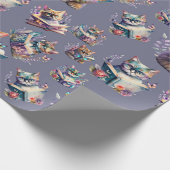 トレンディー読の猫の包み紙 ラッピングペーパー (角)