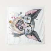 トレンディー豚 タペストリー (正面(横))