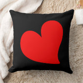 トレンディー赤いハートバレンタインデー クッション (ブランケット)