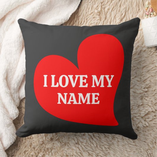 トレンディー赤いハート私はロマンチックなバレンタイン大好き クッション (ブランケット)