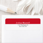 トレンディー赤ストライプ白エレガント色 ラベル (インサイチュ)