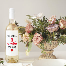 トレンディー赤後妊娠おもしろい引用文 ワインラベル