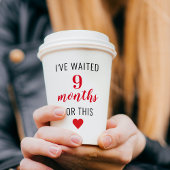 トレンディー赤後妊娠おもしろい引用文 紙コップ