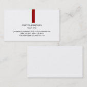 トレンディー赤線白黒名刺 名刺 (正面/裏面)