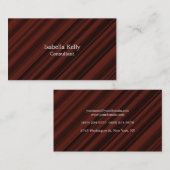 トレンディー赤褐色ユニーク平野 名刺 (正面/裏面)