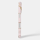 トレンディー赤面およびフェイク金ゴールドマップデザイン(名前あり) Case-Mate iPhoneケース (裏面 / 右)