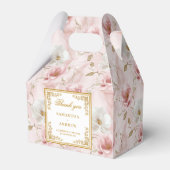 トレンディー赤面アイボリー金ゴールド結婚水色感謝していs フェイバーボックス (正面サイド)
