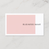 トレンディー赤面ピンクエレガントカンパニーモダンシンプル 名刺 (正面)