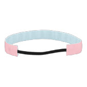 トレンディー赤面ピンク無地のカラー |クラシックエレガント アスレチックヘッドバンド (裏面)