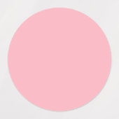 トレンディー赤面ピンク無地のカラー |クラシックエレガント ラベル (デザイン1)