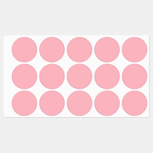 トレンディー赤面ピンク無地のカラー |クラシックエレガント ラベル (シート)