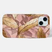 トレンディー赤面ピンク金ゴールドボホ離れコレクション Case-Mate iPhoneケース (裏面 (横))