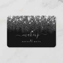 トレンディー輝くシルバーグリッタースターズメイクアップアーティスト