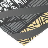 トレンディー部族アフリカパターンゼブラプリント ミディアムテーブルランナー (コーナー)