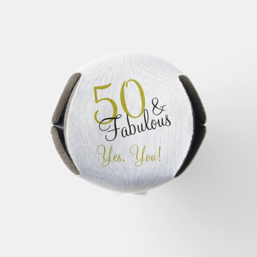 トレンディー金ゴールドとブラック50thと素晴らしい誕生日 ボトルクーラー (ボトム)