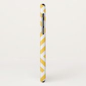 トレンディー金ゴールドイエローモノグラム矢印ダイヤモンドパターン Case-Mate iPhoneケース (裏面/左)