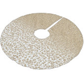 トレンディー金ゴールドグリッターとLeopard Print Gradient ブラッシュドポリエステルツリースカート (アングル)