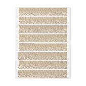 トレンディー金ゴールドグリッターとLeopard Print Gradient ラップアラウンドラベル (シート)