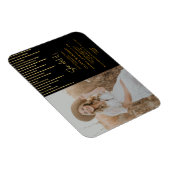 トレンディー金ゴールドグリッターグラードパーティーフォト招待状 マグネット (右側)