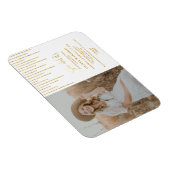 トレンディー金ゴールドグリッターグラードパーティーフォト招待状 マグネット (右側)