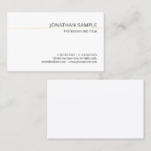 トレンディー金ゴールドストライプのプシンプルライナラグジュアリーモダン 名刺 (正面/裏面)