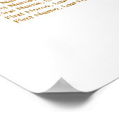 トレンディー金ゴールドドット – シーティングチャート ポスター (角)