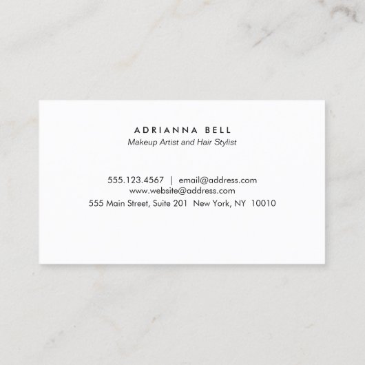 トレンディー金ゴールドピンク美しいサロン10パンチロイヤリティ ロイヤリティカード (裏面)