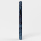 トレンディー金ゴールドフローラマンダラネイビーブルー Case-Mate iPhoneケース (裏面/右)