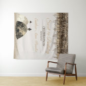 トレンディー金ゴールドブラウンドリップスボールゴーンスート16誕生日 タペストリー (インサイチュ(横))