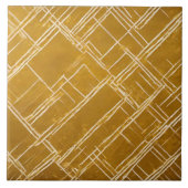 トレンディー金ゴールドホワイトヴィンテージアールデコ収集 タイル (正面)